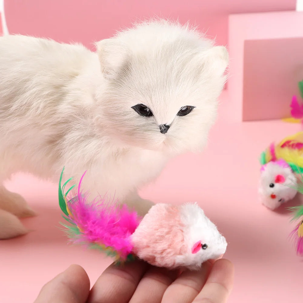 Colorful Catnip Mice Toy Set